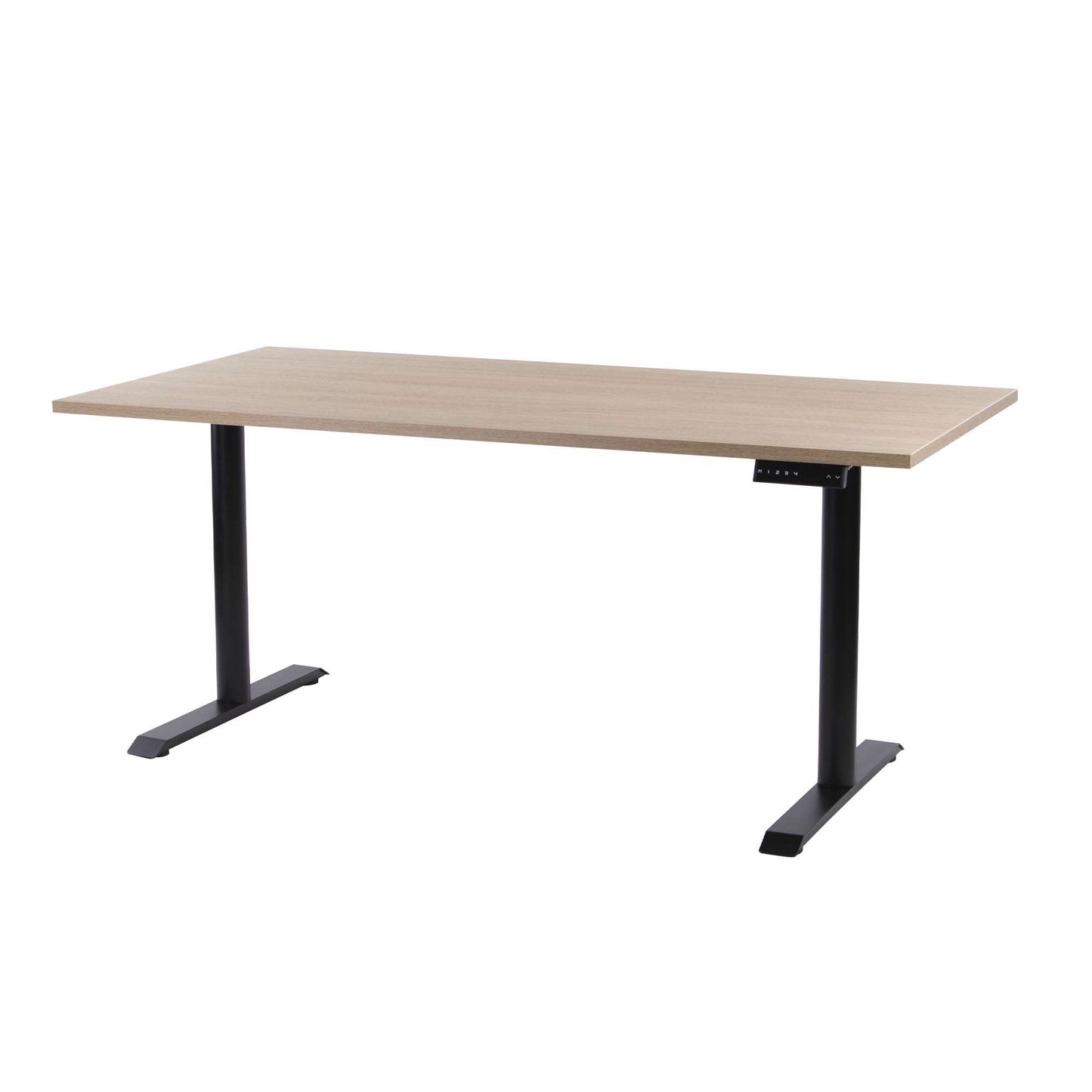 Hæve-sænkebord 80x160 i moderne design, perfekt til ergonomisk arbejdsmiljø.