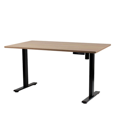 Basic Ergo hæve-sænkebord 80x160 cm med elegant design og justerbar højde for ergonomisk arbejdsmiljø.